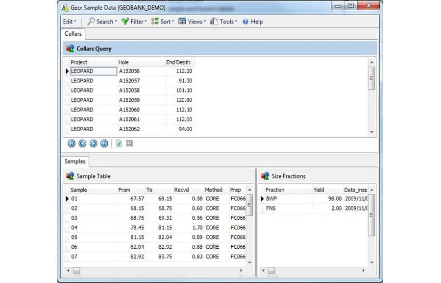 Mining data collection - Sample Data Mining data collection - Sample Data
