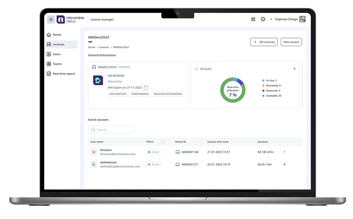 Nexus-Licences-in-use