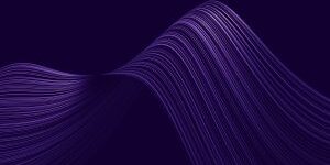 Dark purple stripes with a bright subtle accent flowing in a wavy movement